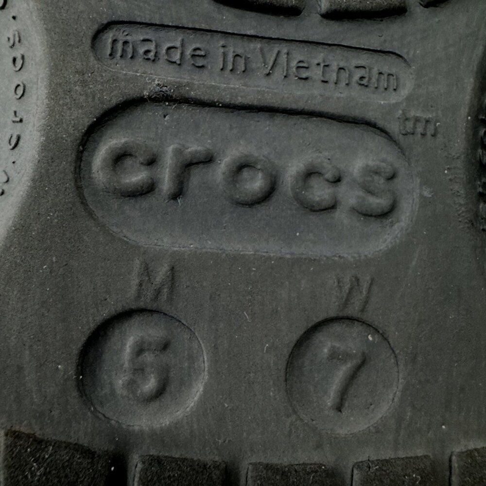 Crocs Dual Comfort Fleece Lined Crocs Womens 7 Blue Clogs Mens 5 Casual - Picture 4 of 12